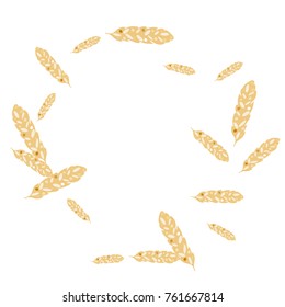 Feather Pattern, bright colorful background, cute and fun decoration. Vector illustration for celebration, party, carnival, festive holiday and Your project.