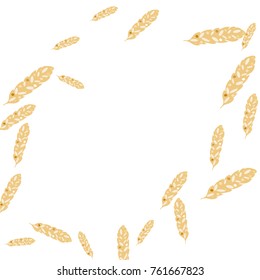 Feather Pattern, bright colorful background, cute and fun decoration. Vector illustration for celebration, party, carnival, festive holiday and Your project.