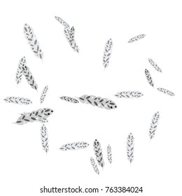 Feather Pattern, bright colorful background, cute and fun decoration. Vector illustration for celebration, party, carnival, festive holiday and Your project.