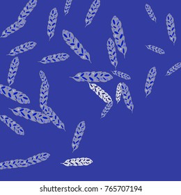 Feather Pattern, bright colorful background, cute and fun decoration. Vector illustration for celebration, party, carnival, festive holiday and Your project.