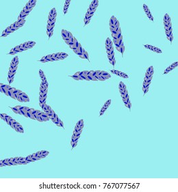 Feather Pattern, bright colorful background, cute and fun decoration. Vector illustration for celebration, party, carnival, festive holiday and Your project.