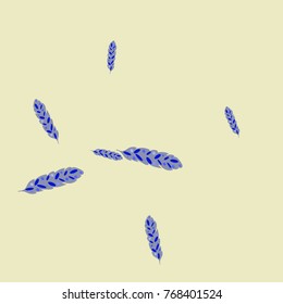 Feather Pattern, bright colorful background, cute and fun decoration. Vector illustration for celebration, party, carnival, festive holiday and Your project.