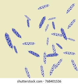 Feather Pattern, bright colorful background, cute and fun decoration. Vector illustration for celebration, party, carnival, festive holiday and Your project.