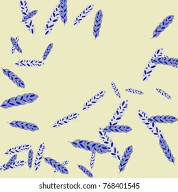 Feather Pattern, bright colorful background, cute and fun decoration. Vector illustration for celebration, party, carnival, festive holiday and Your project.