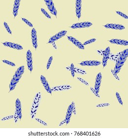 Feather Pattern, bright colorful background, cute and fun decoration. Vector illustration for celebration, party, carnival, festive holiday and Your project.