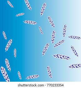 Feather Pattern, bright colorful background, cute and fun decoration. Vector illustration for celebration, party, carnival, festive holiday and Your project.