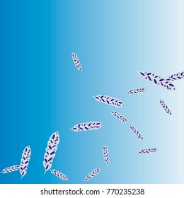 Feather Pattern, bright colorful background, cute and fun decoration. Vector illustration for celebration, party, carnival, festive holiday and Your project.