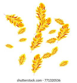 Feather Pattern, bright colorful background, cute and fun decoration. Vector illustration for celebration, party, carnival, festive holiday and Your project.