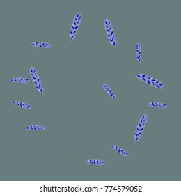 Feather Pattern, bright colorful background, cute and fun decoration. Vector illustration for celebration, party, carnival, festive holiday and Your project.