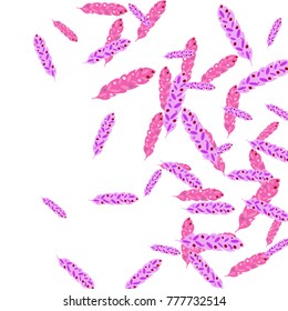 Feather Pattern, bright colorful background, cute and fun decoration. Vector illustration for celebration, party, carnival, festive holiday and Your project.