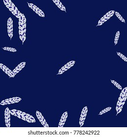 Feather Pattern, bright colorful background, cute and fun decoration. Vector illustration for celebration, party, carnival, festive holiday and Your project.