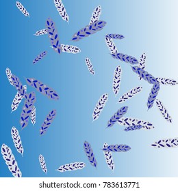 Feather Pattern, bright colorful background, cute and fun decoration. Vector illustration for celebration, party, carnival, festive holiday and Your project.