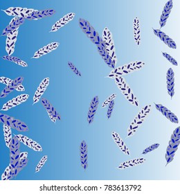Feather Pattern, bright colorful background, cute and fun decoration. Vector illustration for celebration, party, carnival, festive holiday and Your project.