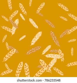 Feather Pattern, bright colorful background, cute and fun decoration. Vector illustration for celebration, party, carnival, festive holiday and Your project.