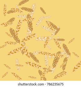Feather Pattern, bright colorful background, cute and fun decoration. Vector illustration for celebration, party, carnival, festive holiday and Your project.
