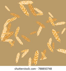 Feather Pattern, bright colorful background, cute and fun decoration. Vector illustration for celebration, party, carnival, festive holiday and Your project.
