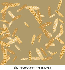 Feather Pattern, bright colorful background, cute and fun decoration. Vector illustration for celebration, party, carnival, festive holiday and Your project.