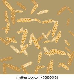 Feather Pattern, bright colorful background, cute and fun decoration. Vector illustration for celebration, party, carnival, festive holiday and Your project.
