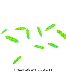 Feather Pattern, bright colorful background, cute and fun decoration. Vector illustration for celebration, party, carnival, festive holiday and Your project.