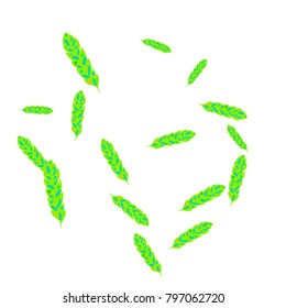 Feather Pattern, bright colorful background, cute and fun decoration. Vector illustration for celebration, party, carnival, festive holiday and Your project.