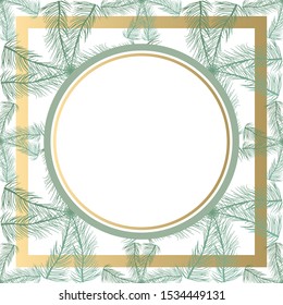 Feather Pattern Framed Invitation Template