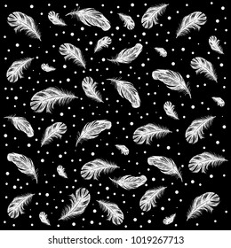 Feather Pattern hand drawn