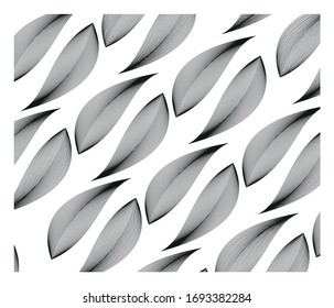 Feather pattern with lines for wall paper