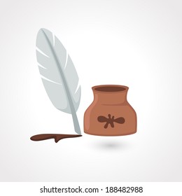 Feather pen