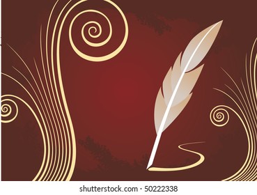 feather pen