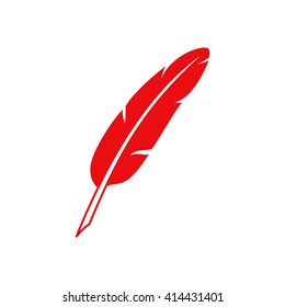 Feather pen icon.