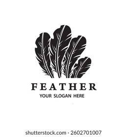 feather pen icon isolated on white background