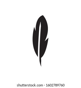 feather pen icon outline style template. Trendy style, vector eps 10 