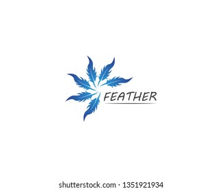 Feather pen icon and symbol