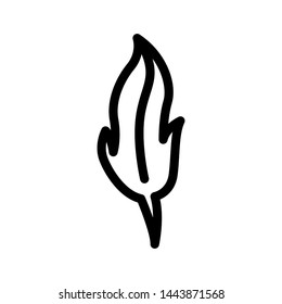 Feather pen icon, template logo vector emblem isolated illustration, outline solid background white