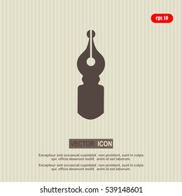 Feather pen icon vector