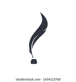 Ilustración vectorial de icono de pluma