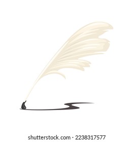 Símbolo de la herramienta de escritura de lápiz de plumas ilustración de dibujos animados vector