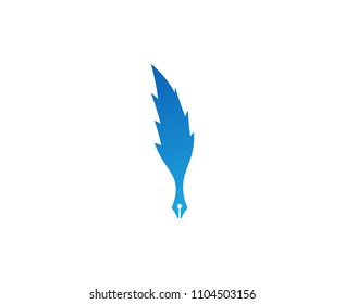 Feather pen logo 