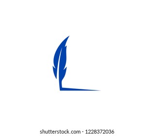 Feather pen logo 