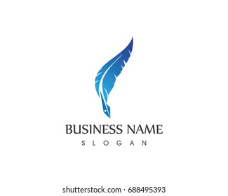 feather pen logo