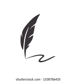 feather pen logo design inspiration