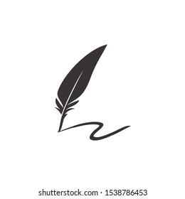 Feather Pen Logo Design Inspiration