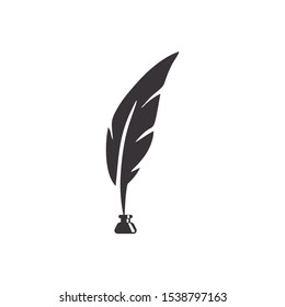 feather pen logo design inspiration