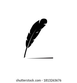 
Feather pen  logo vector template