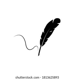 
Feather pen  logo vector template