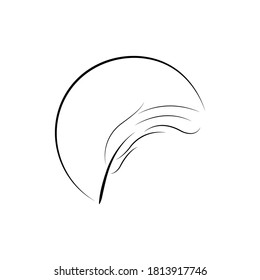 
Feather pen  logo vector template