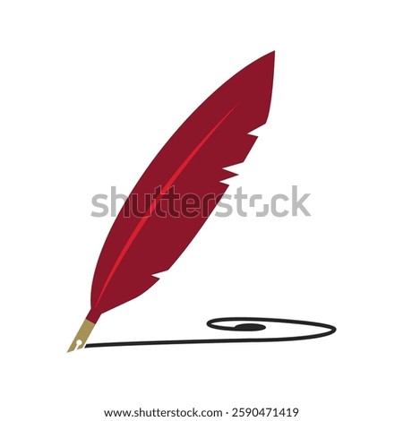 feather pen quill icon. quill icon