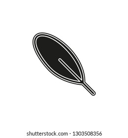 feather pen quill icon, vector ink illustration - calligraphy pen sign isolated