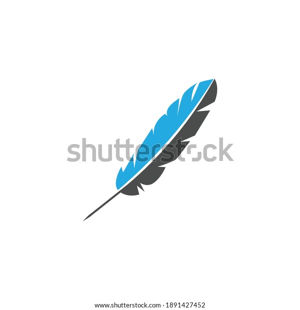 Feather pen sign and symbol\
logo