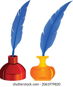 Dibujo vectorial de plumas